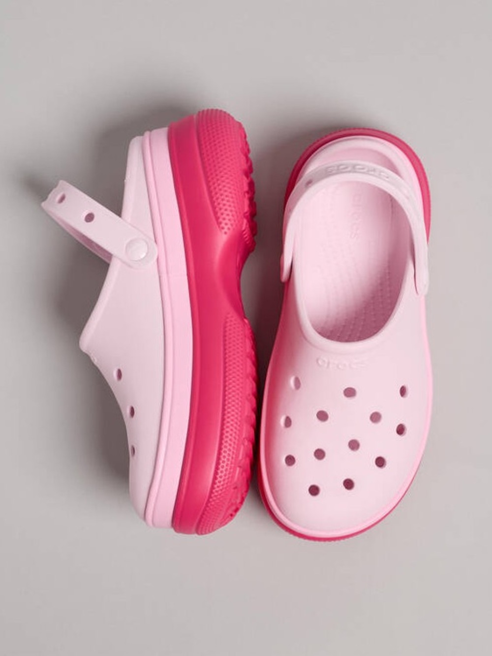 CROCS Classic Stacked Clogs- Dragon Fruit - Picture 1 of 8